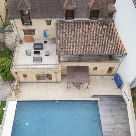 Les Terrasses De Maison Et Piscine 11pax * Daglan